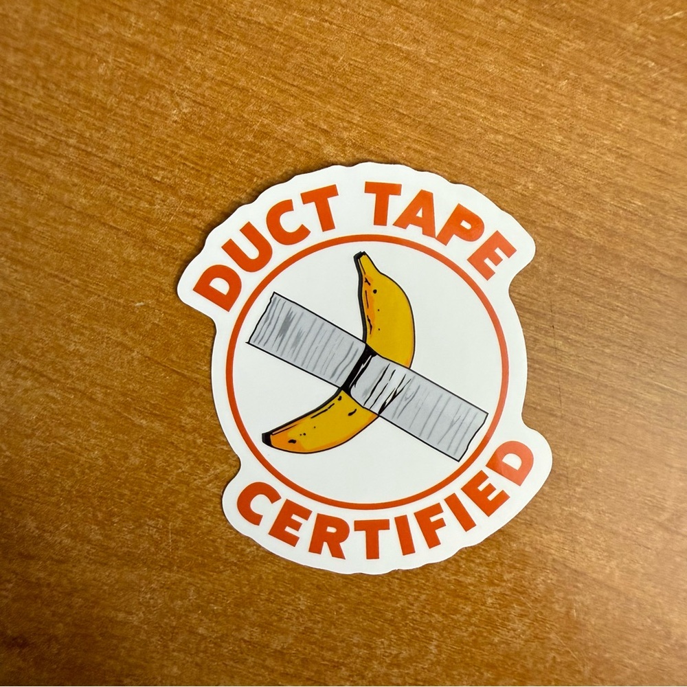 Duct Tape‎ Certified Sticker